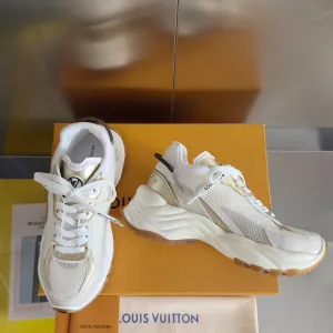 55 Gold Risk-free returns Mix Sneaker Run Vuitton Mesh Functional design White Louis 55mm Fabric Polyester