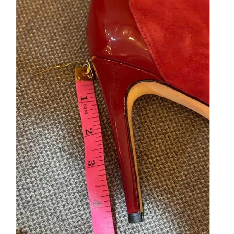 9 Customer-first excellent Full product range Joan size suede red condition Oloff pump