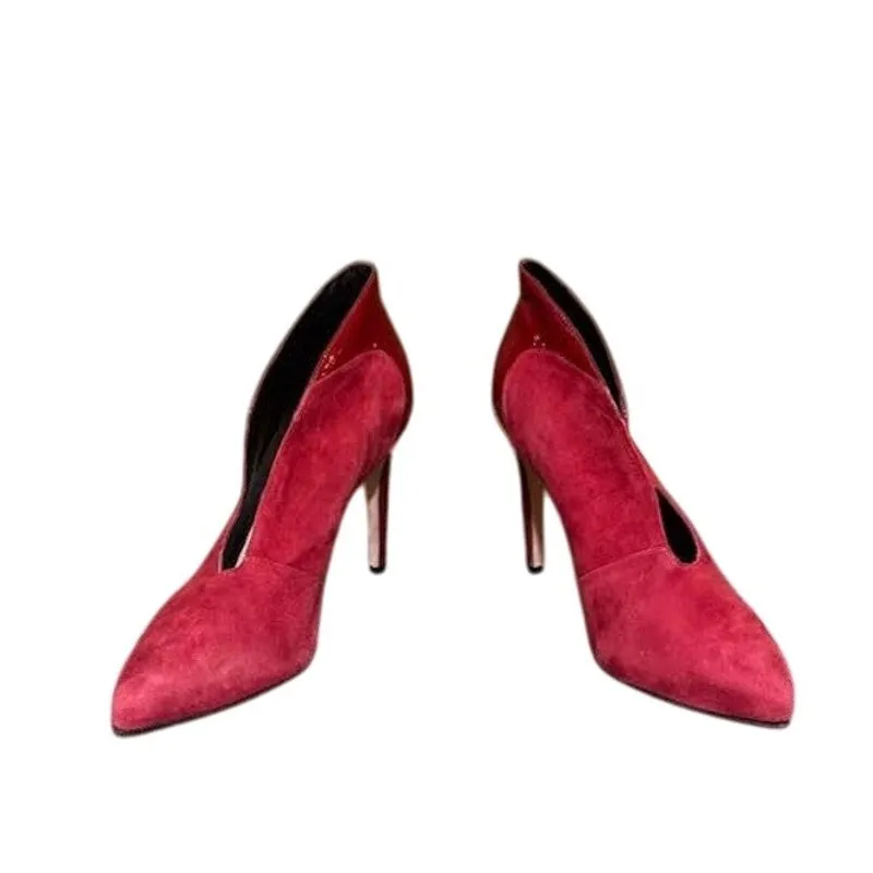 9 Customer-first excellent Full product range Joan size suede red condition Oloff pump