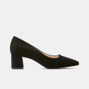Allison Suede Pump (Black)