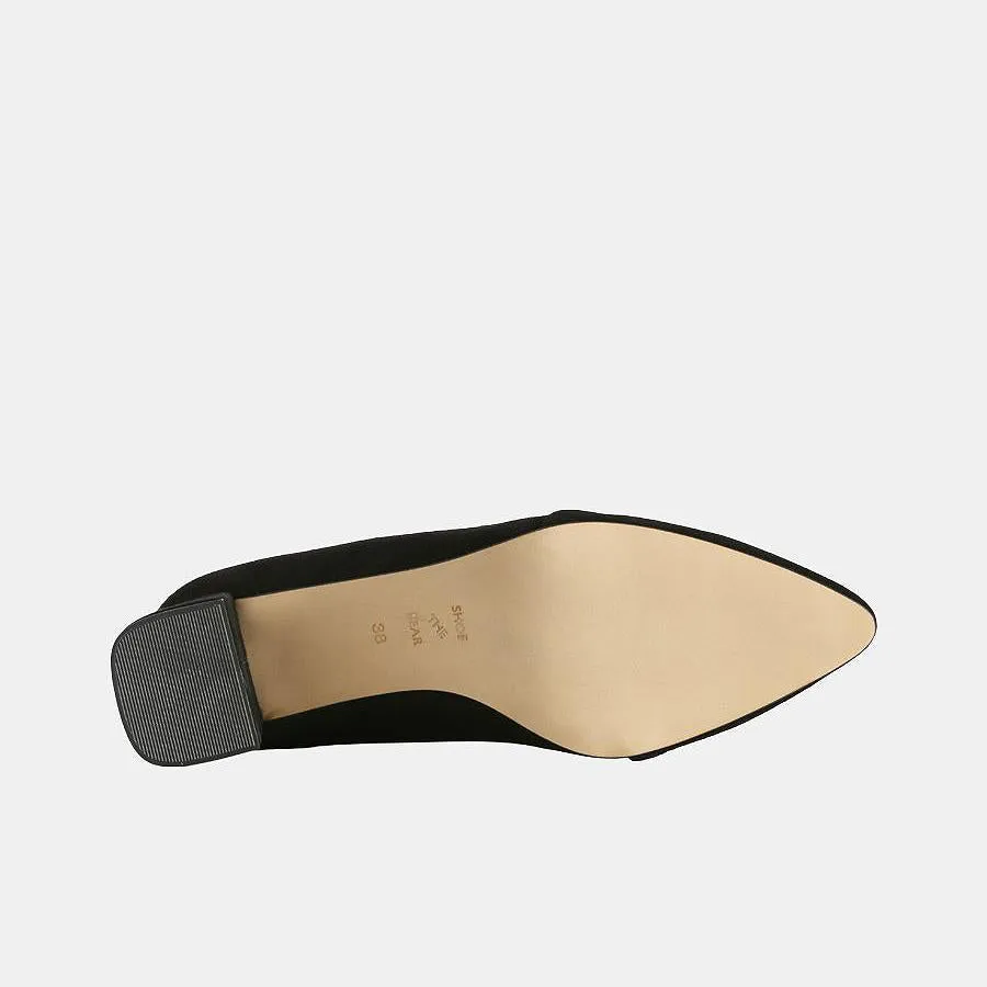 Allison Suede Pump (Black)