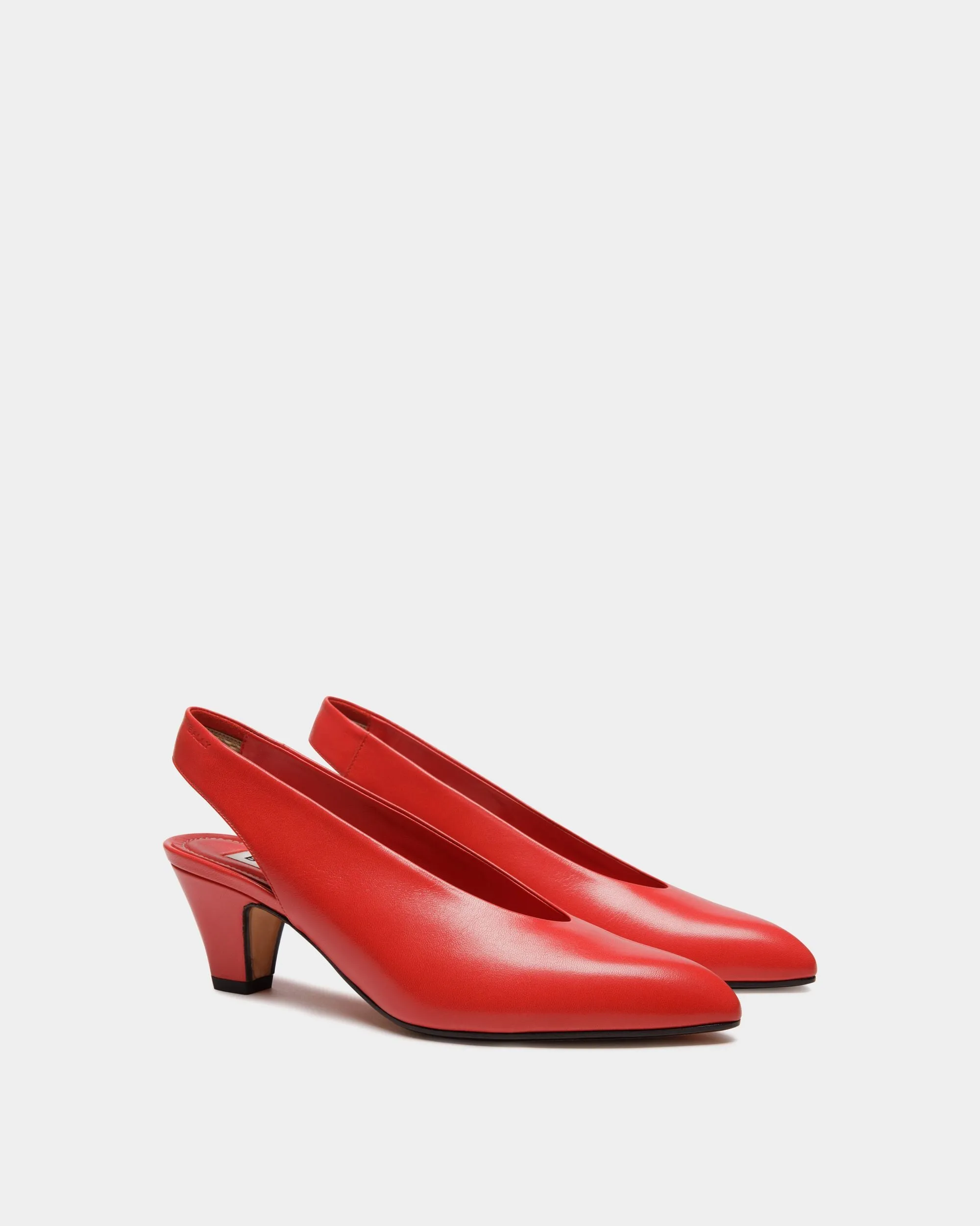 Alva Pump in Red Leather