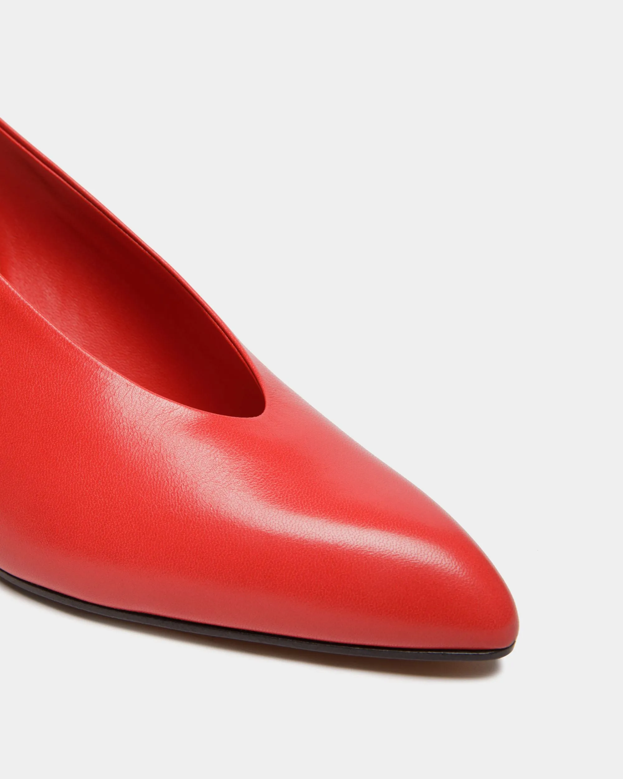 Alva Pump in Red Leather