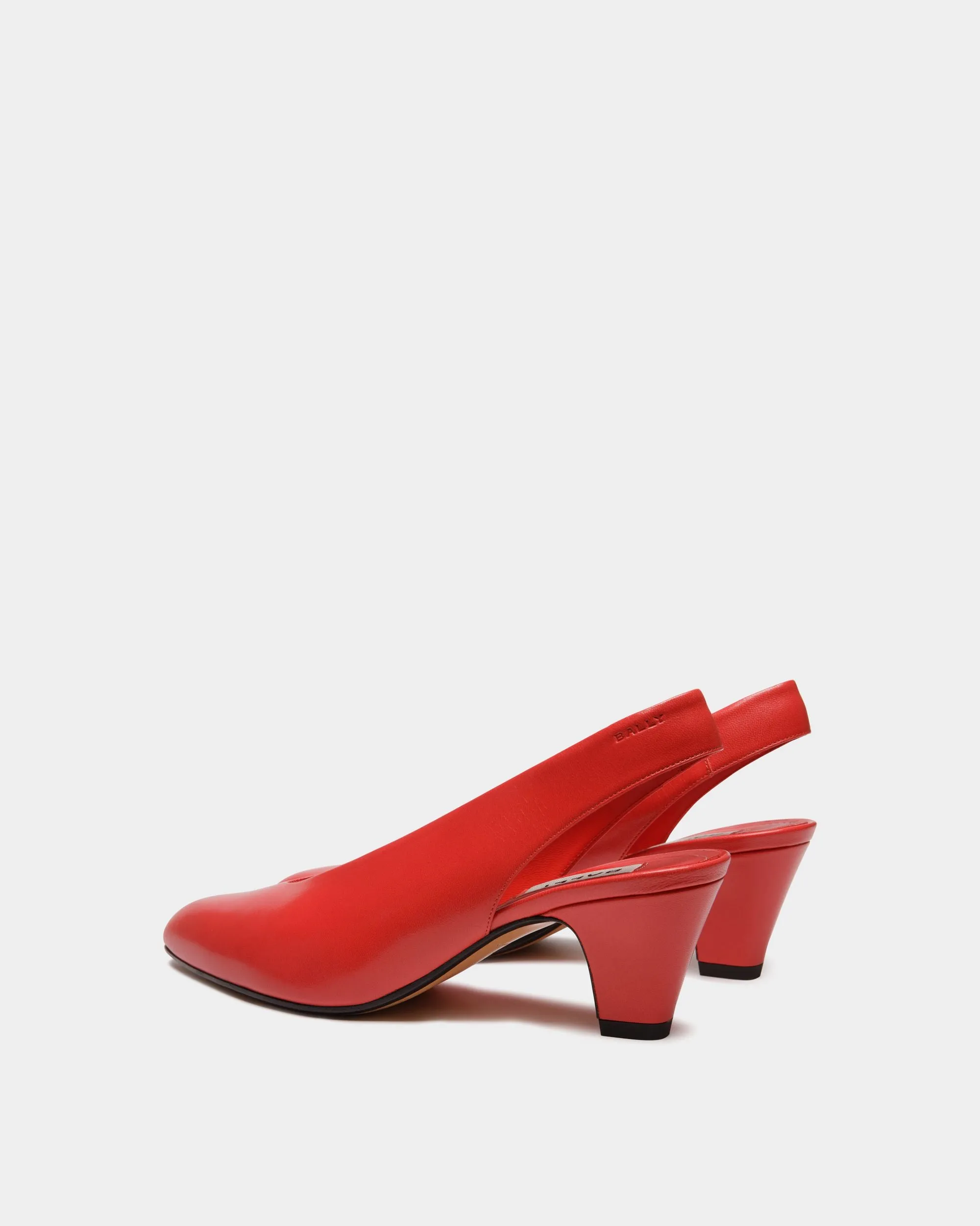 Alva Pump in Red Leather