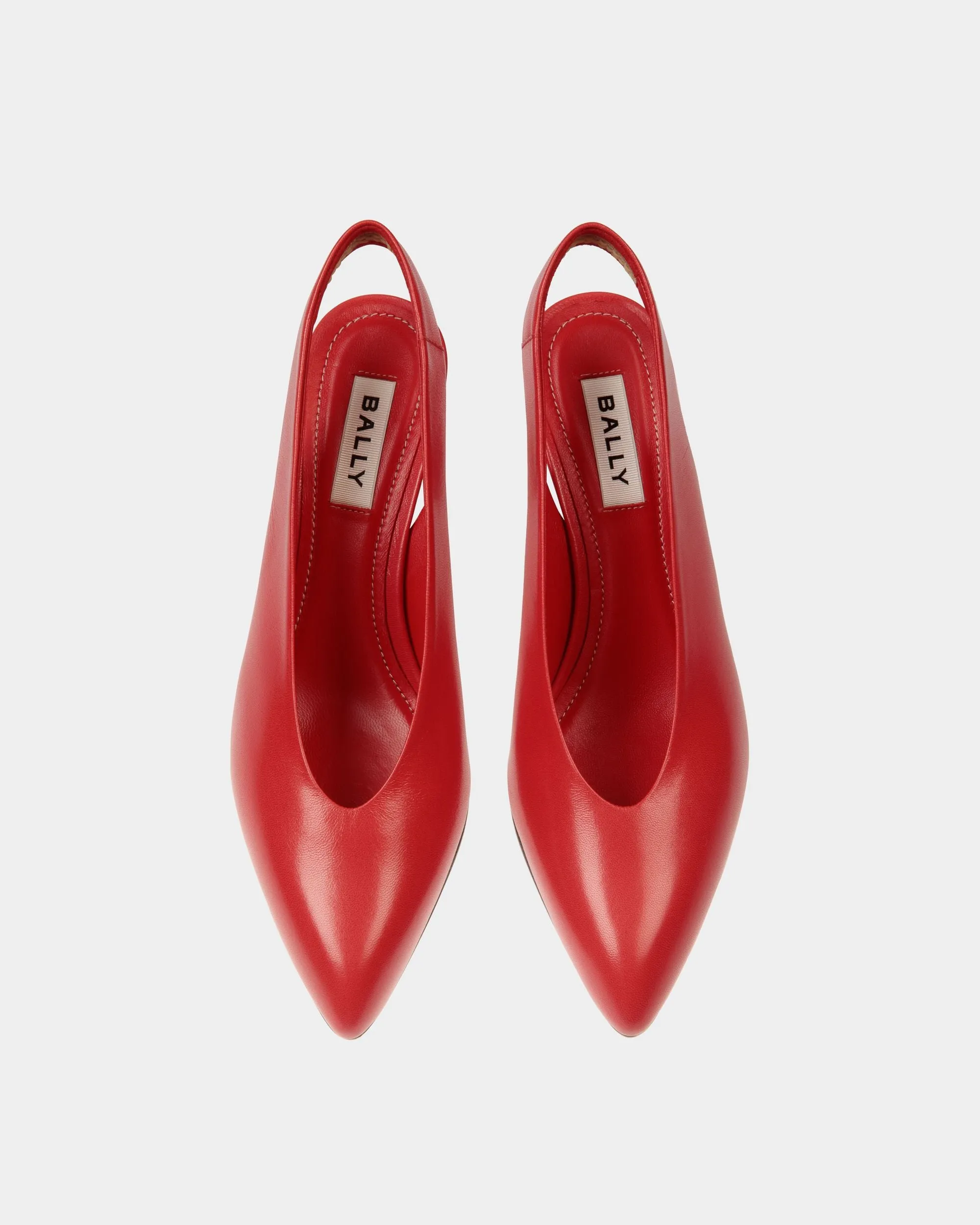 Alva Pump in Red Leather