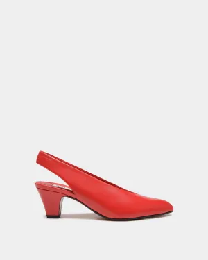 Alva Pump in Red Leather