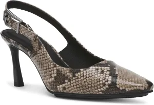 Anne Klein Womens Snake Print Slingback Heels