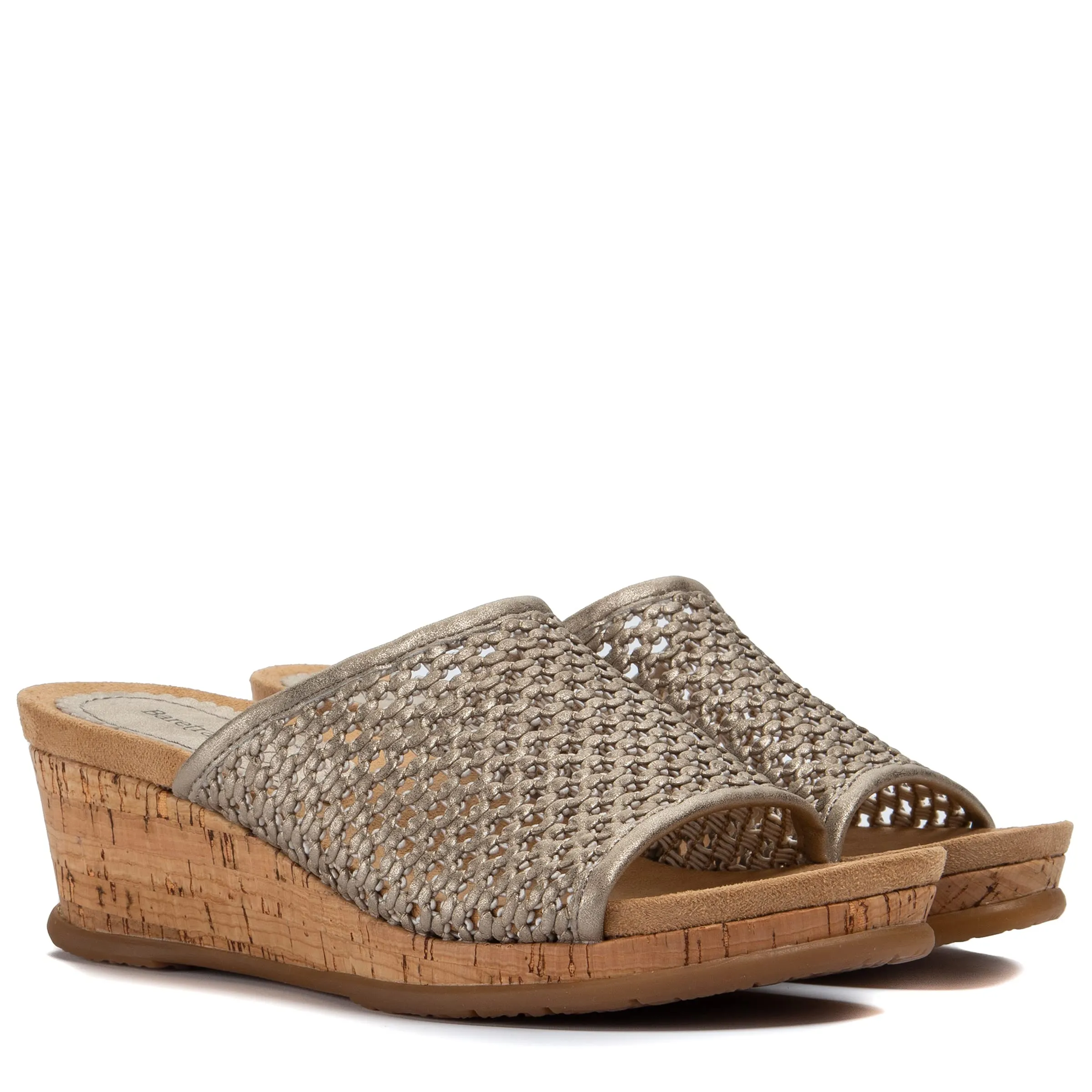 BareTraps Women's FLOSSEY Slide Sandal, Champagne, 8.5 Medium US