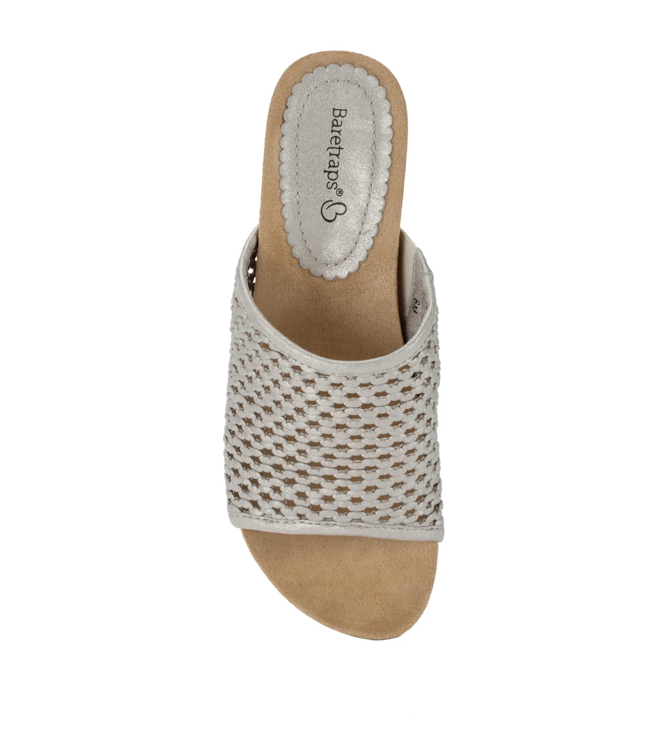 BareTraps Women's FLOSSEY Slide Sandal, Champagne, 8.5 Medium US