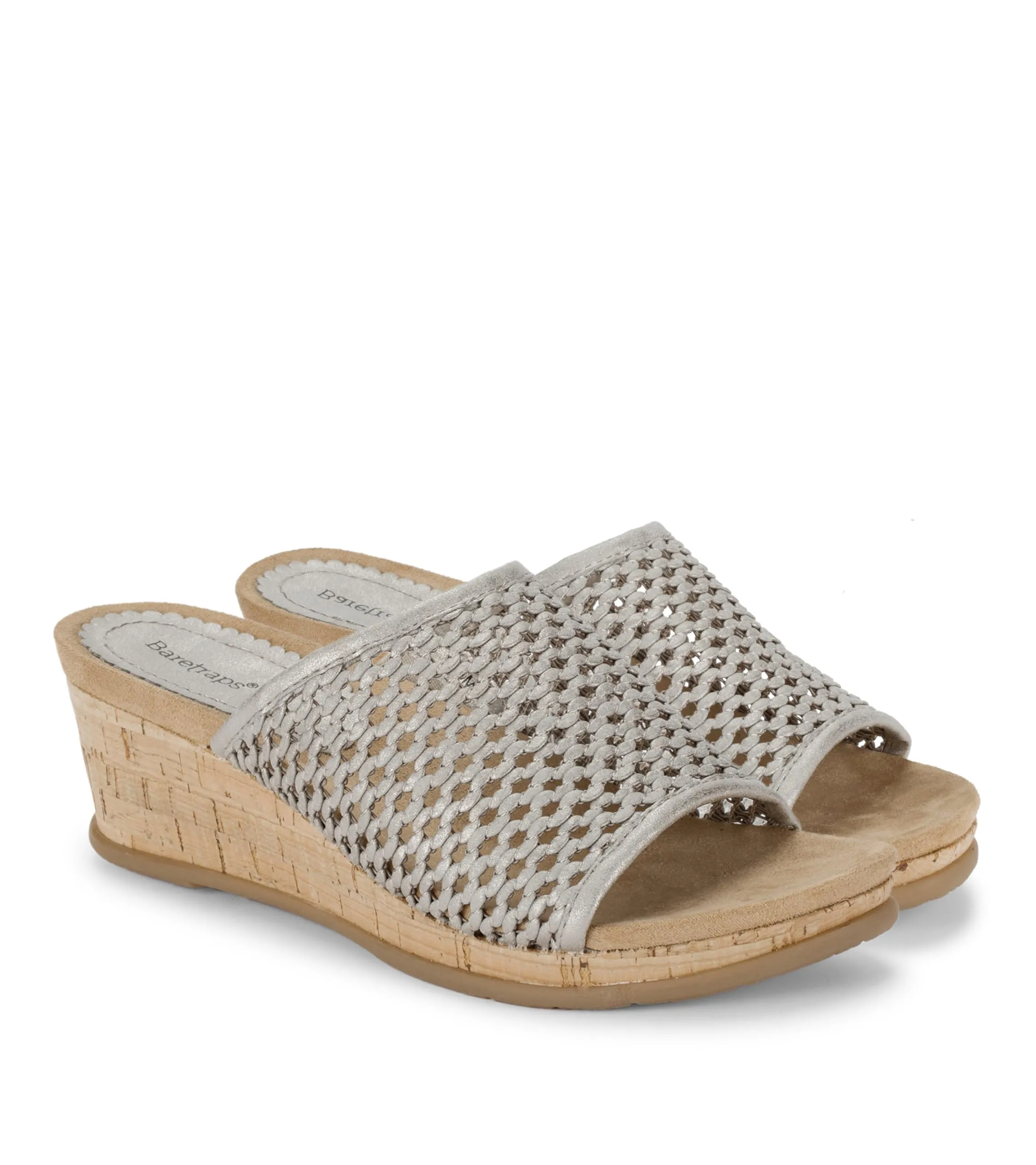 BareTraps Women's FLOSSEY Slide Sandal, Champagne, 8.5 Medium US