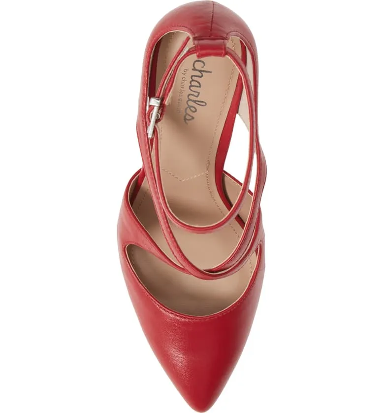 Best-seller sale CORAL Pointed Pumps Best-value Caged CHARLES David Shoes Charles Dress Packer Toe BY