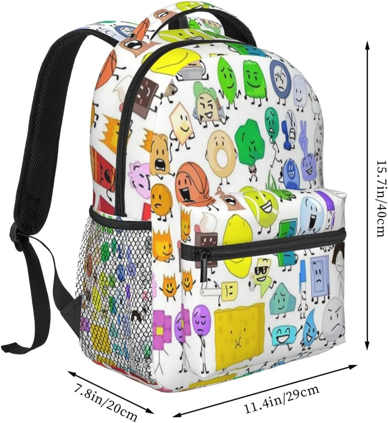 Bfdi-Battle for Dream Island Backpack Adults Bag Casual Backpack Hiking DaypackOne Size