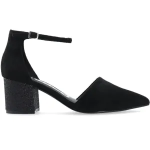 Biadevived Pump Micro Suede Glitter Heel - Black