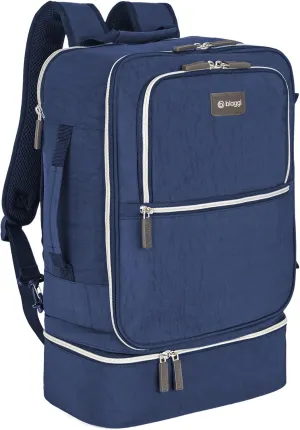 biaggi Carry Cube Backpack: TSA Approved Travel Bag with Removable Packing Cube, Lightweight & Durable for Personal Item Use (Navy Blue)
