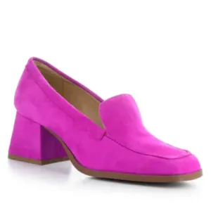 BOS & CO AMARI MAGENTA/FUXIA SUEDE LOAFER
