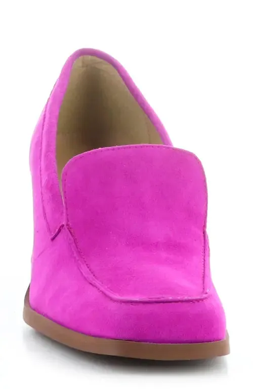 BOS & CO AMARI MAGENTA/FUXIA SUEDE LOAFER