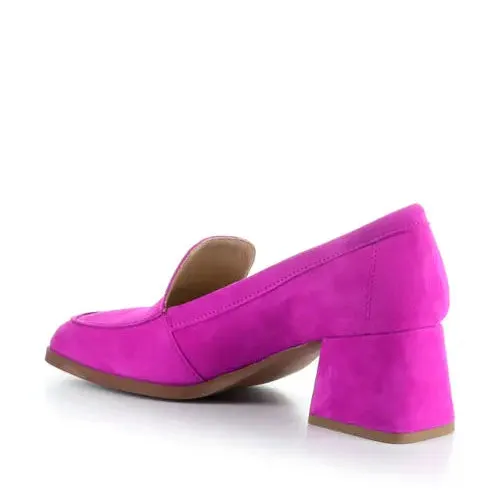 BOS & CO AMARI MAGENTA/FUXIA SUEDE LOAFER