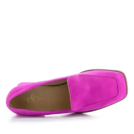 BOS & CO AMARI MAGENTA/FUXIA SUEDE LOAFER