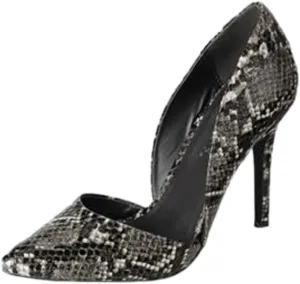 Breckelle's - Women's Mavis Pointed Toe Single Soles Pump, Black 39219-7B(M) US