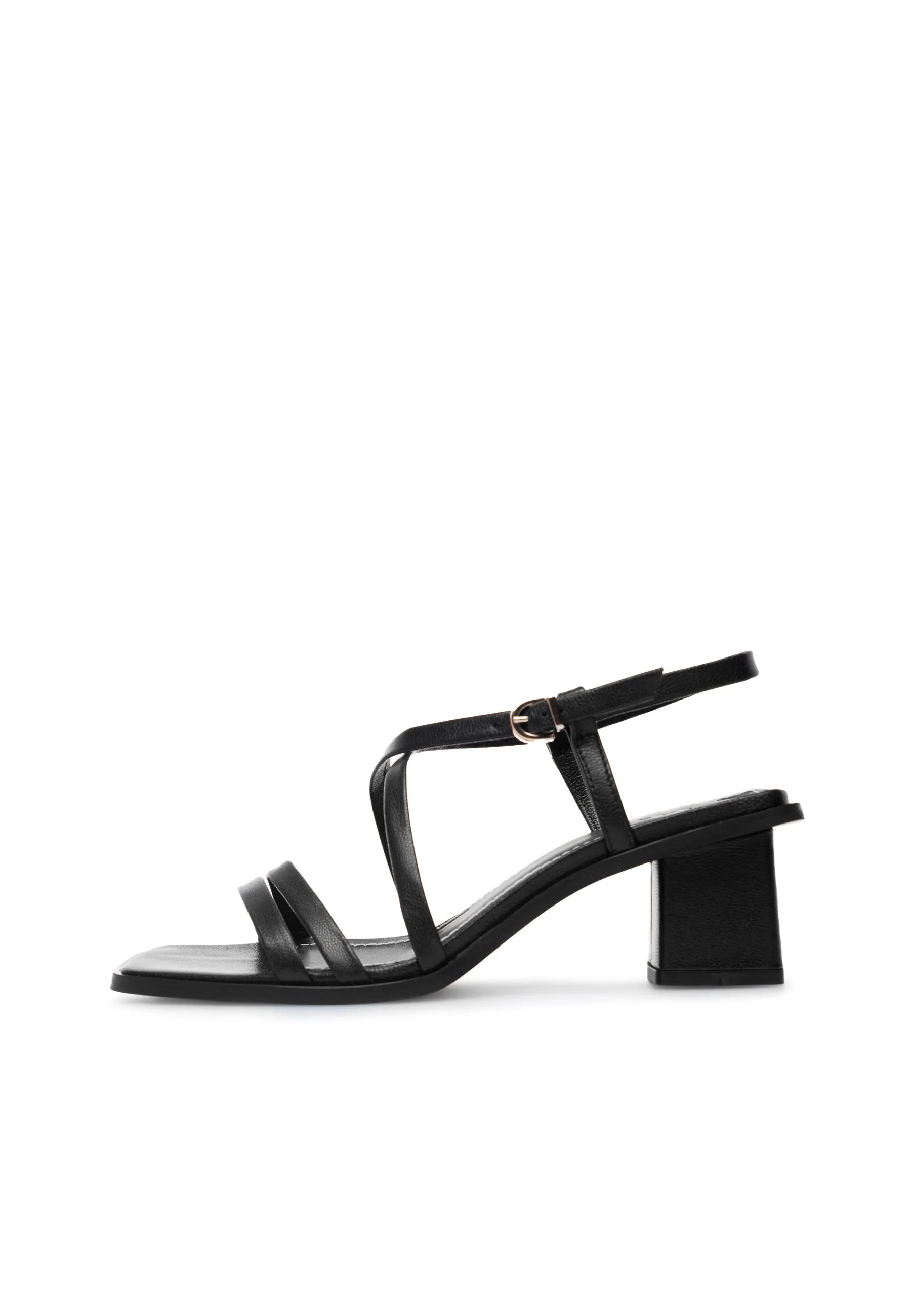 Carrie - Leather - Black Metallic - Black