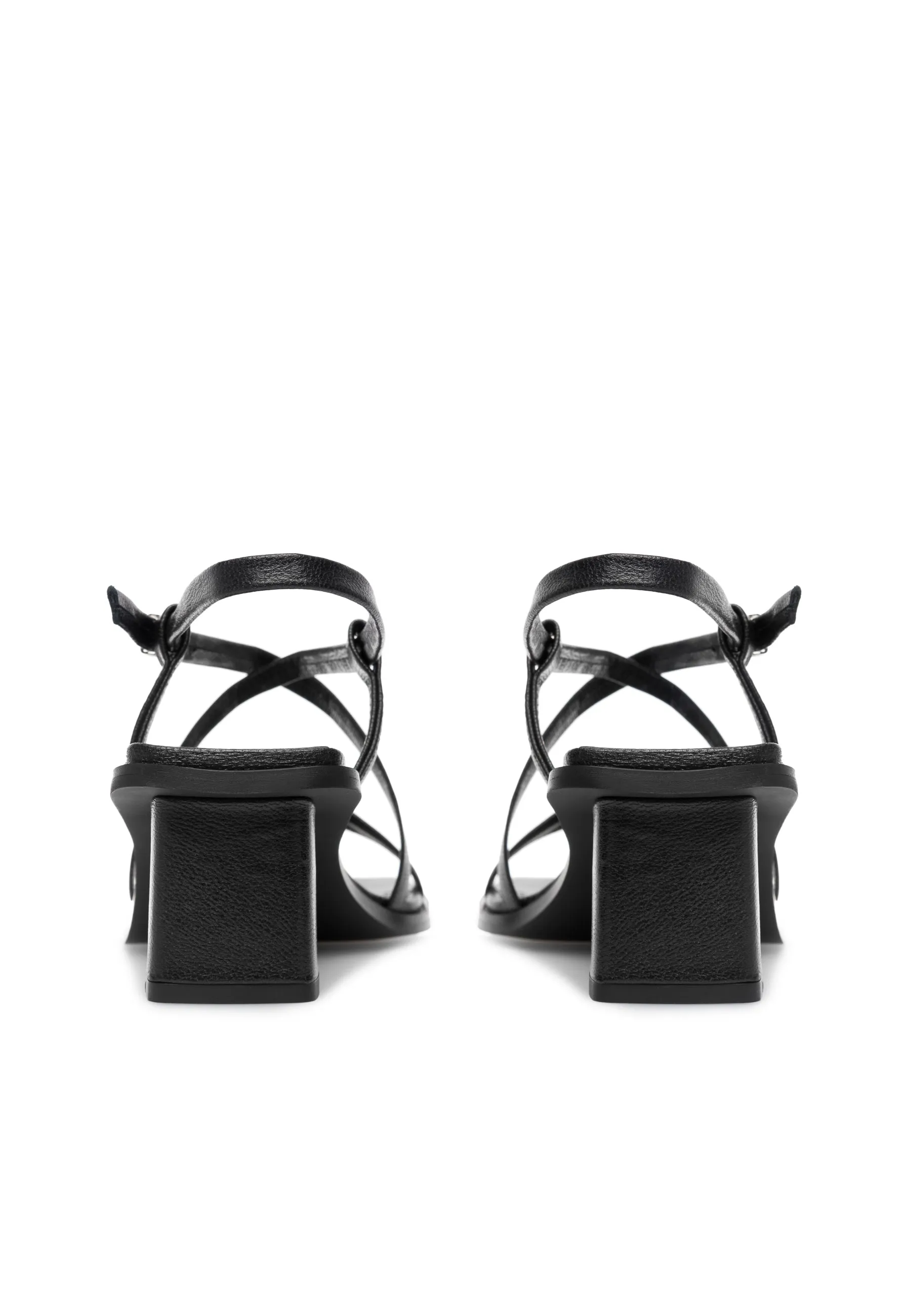 Carrie - Leather - Black Metallic - Black