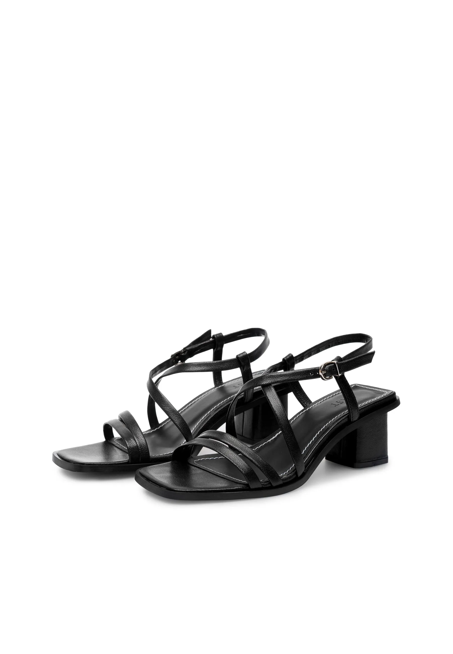 Carrie - Leather - Black Metallic - Black