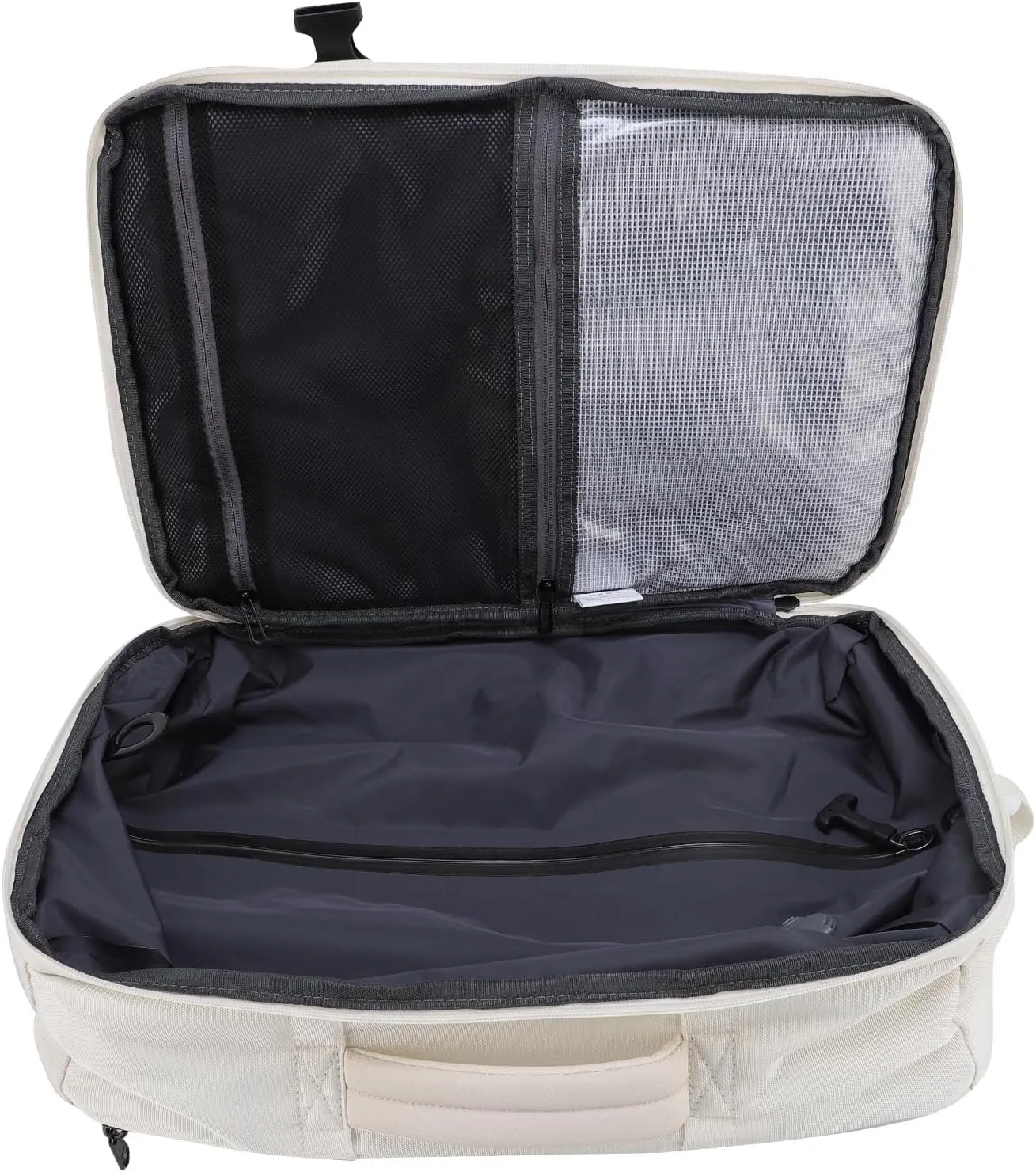 Carry Backpack, Vacuum Compression Weekender 30L Backpack for Airport (White)