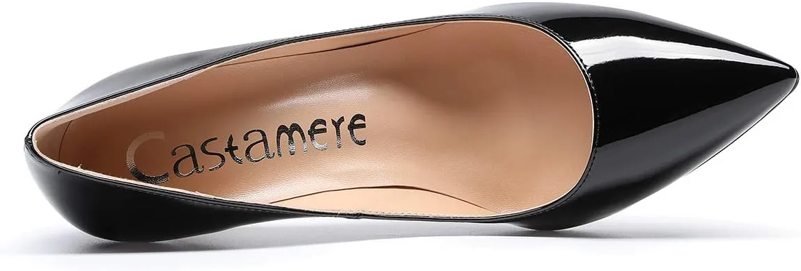 Castamere Womens High Heels Pointed-Toe Slip-on Stilettos Pumps 4Inch Heel Shoes