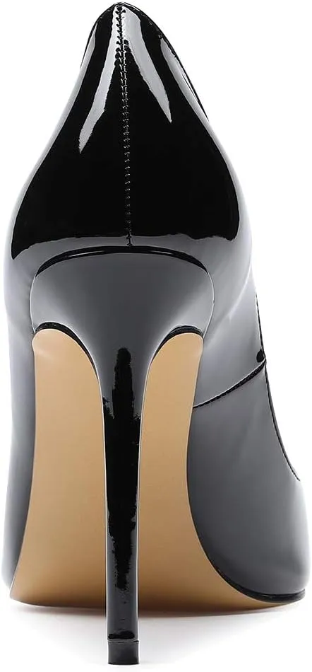 Castamere Womens High Heels Pointed-Toe Slip-on Stilettos Pumps 4Inch Heel Shoes