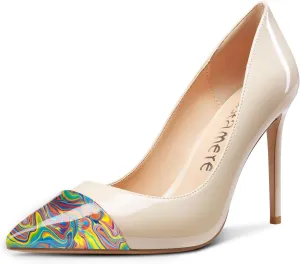Castamere Womens High Heels Stilettos Pumps Slip-on Sexy Pointy Toe Basic Pump 10CM Heels