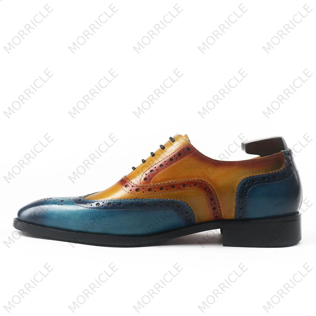 Casual Three Tone Brogue Oxford Shoes