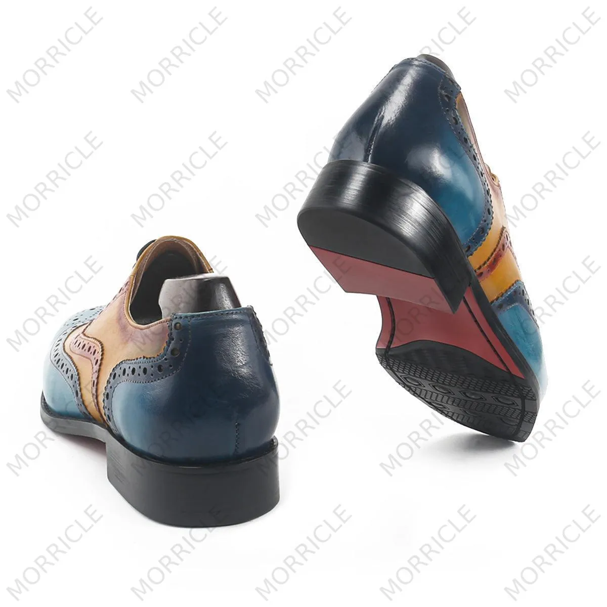 Casual Three Tone Brogue Oxford Shoes