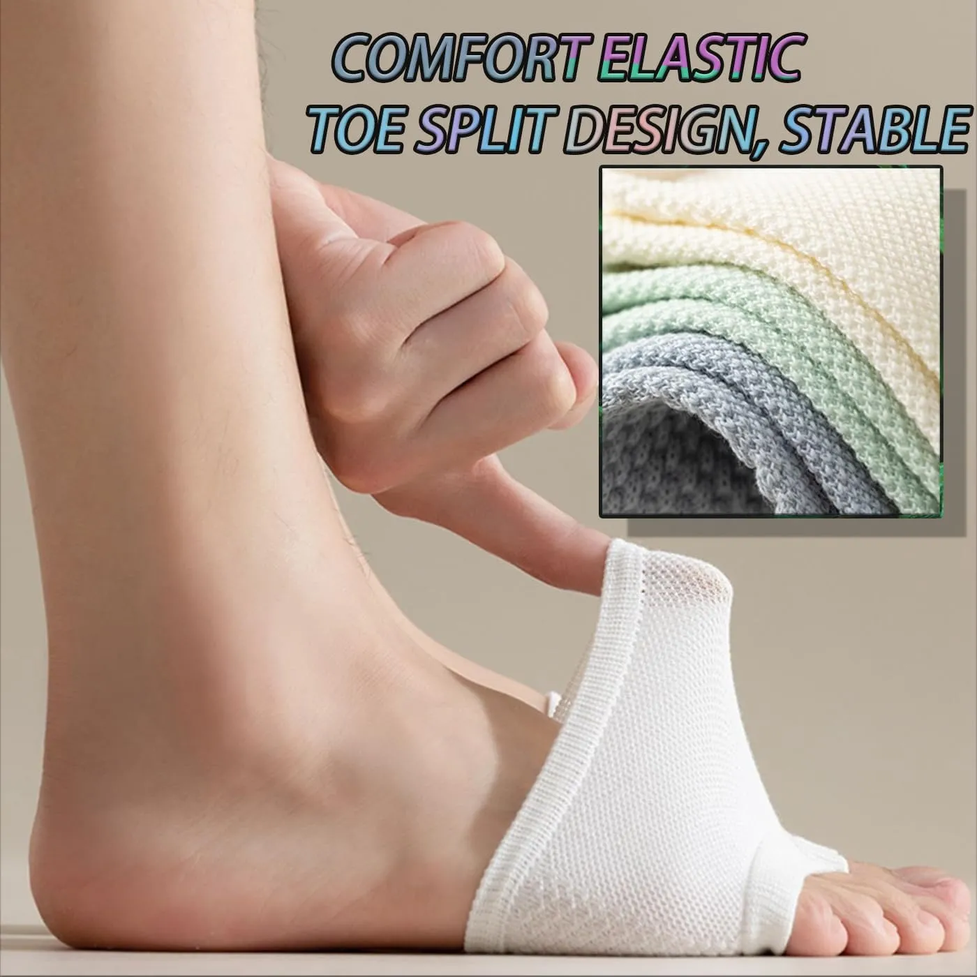 CHUNFO Womens No Show Socks Half Palm Toe Topper Liner NonSlip Seamless Loafer Heel Sock Cotton Size 5-11 5 & More Pairs