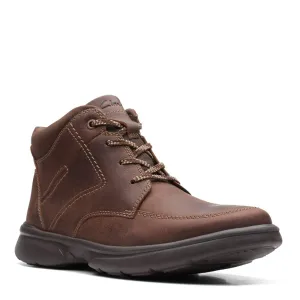 Clarks Men's Bradley Mid Oxford Boot, Brown Tumbled Leather, 13 Wide