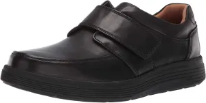 Clarks Men's Leather Shoe with Riptape Closure Sneaker