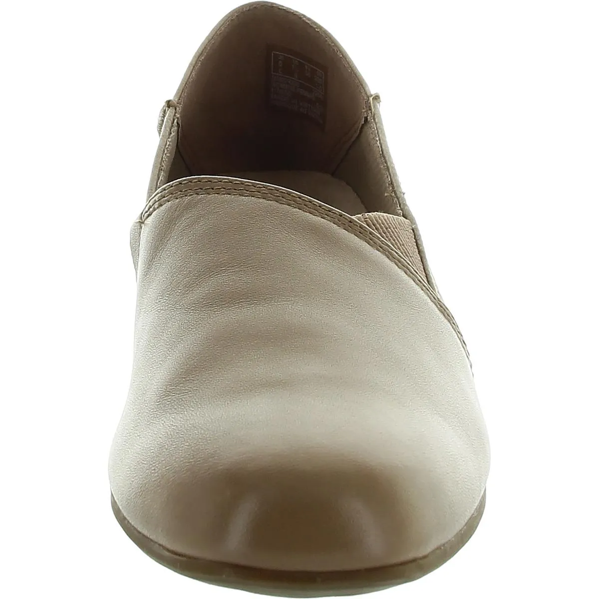 Clarks Womens Juliet Trim Leather Block Heel Loafer Heels