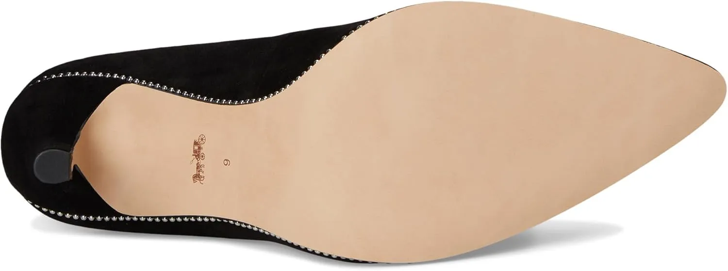 Coach Women's Samantha Pump, Suede Black, 9