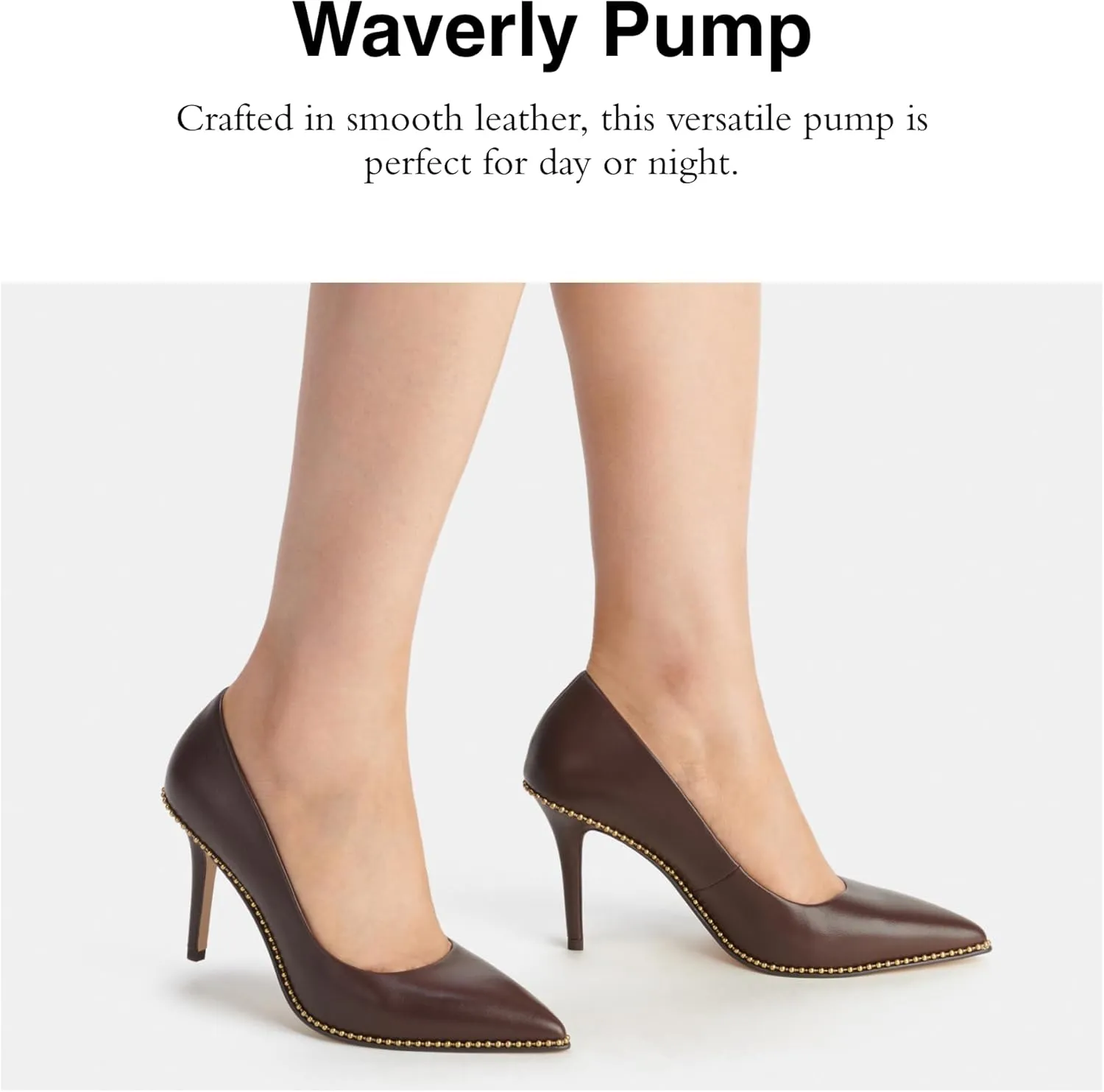 Coach Women's Waverly Pump, Maple, 5