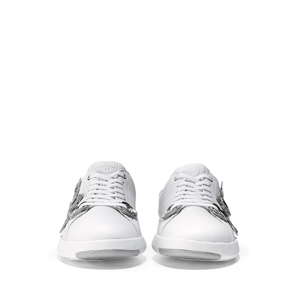Cole Haan GrandPrø Tennis Optic White/ Argento/Optic White Size 9