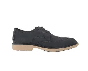 Cole Haan Men's Go-to Wing Oxford Navy Blazer Nubuck/Black CH Dark Latte C37686