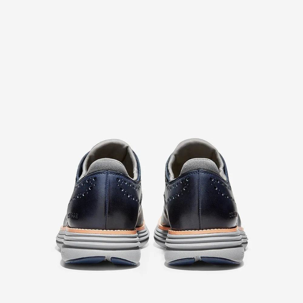 Cole Haan ØriginalGrand Ultra Wing Oxford Marine Blue Leather/Sleet