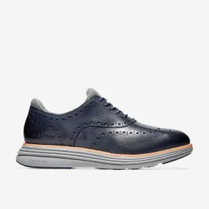 Cole Haan ØriginalGrand Ultra Wing Oxford Marine Blue Leather/Sleet