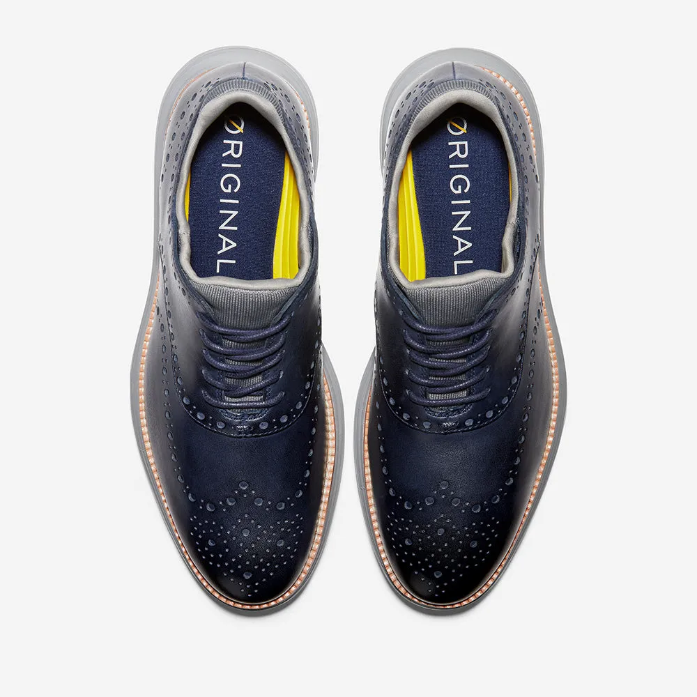 Cole Haan ØriginalGrand Ultra Wing Oxford Marine Blue Leather/Sleet