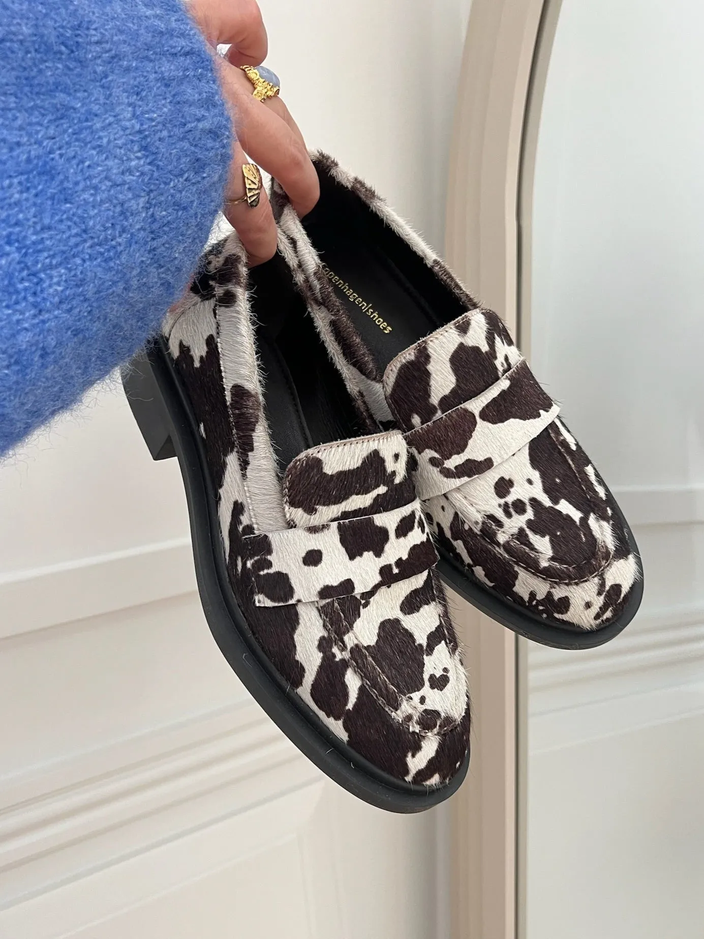 Copenhagen Shoes Celina Loafer White/Brown