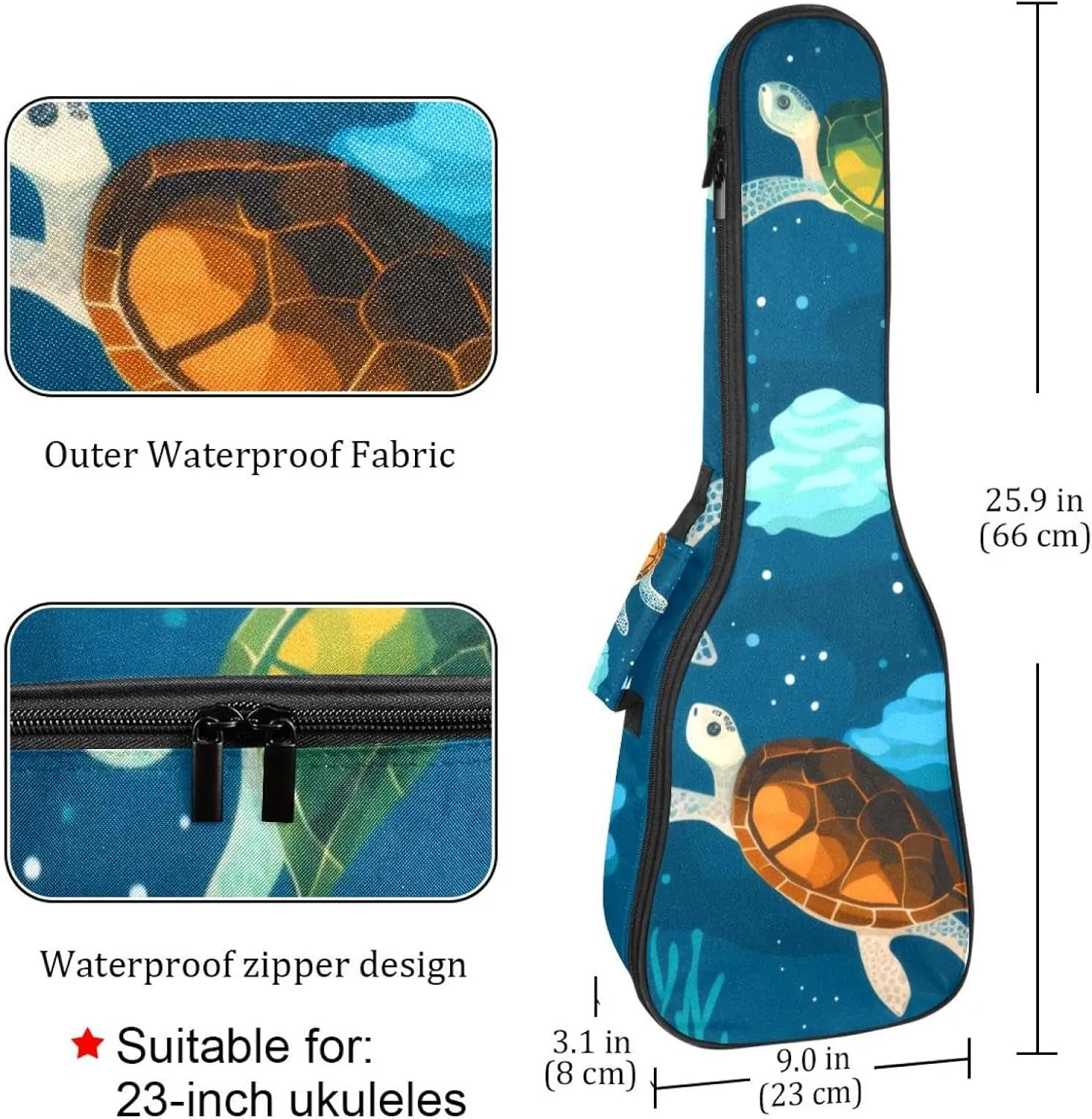 Cute Sea Turtle Seamless Pattern