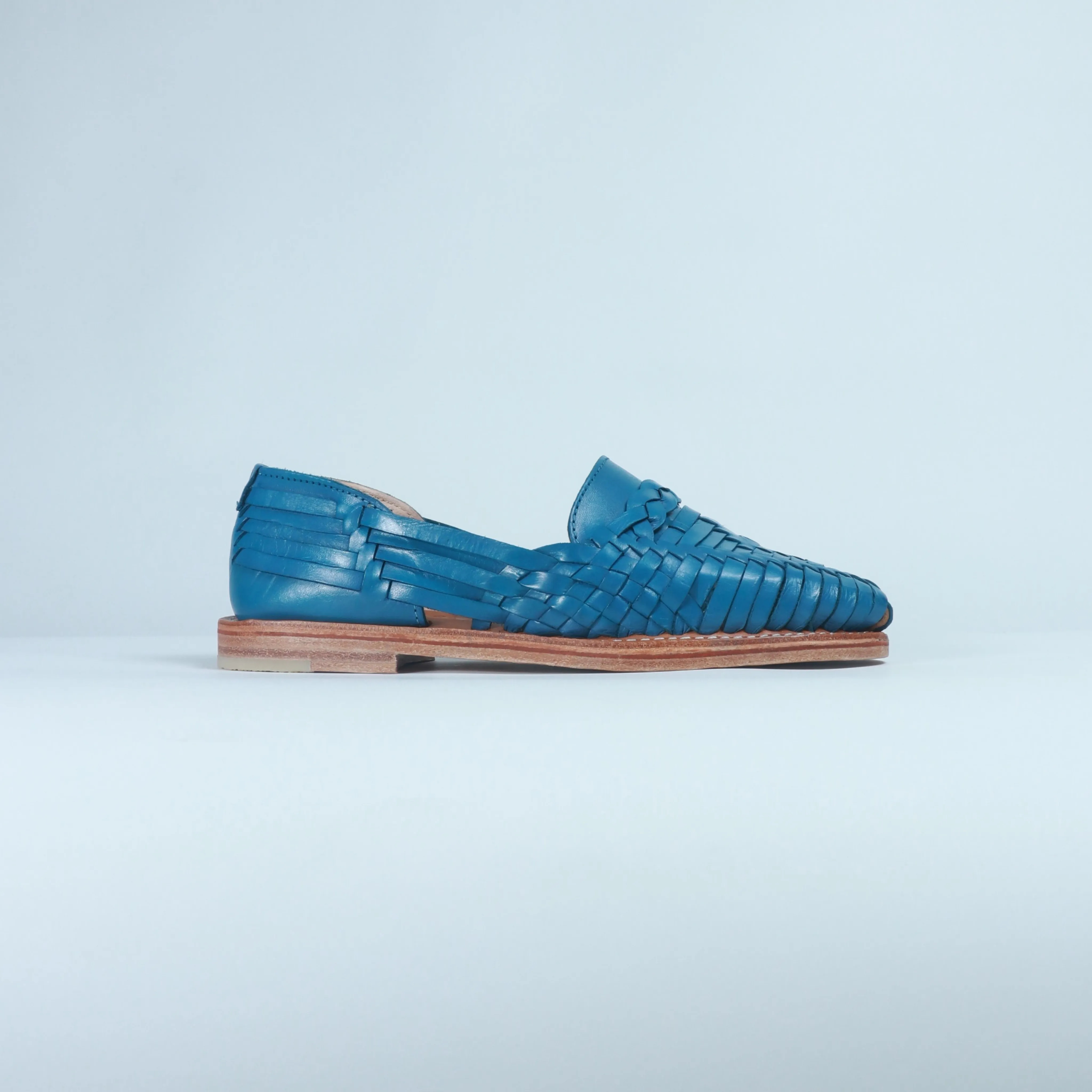 Denim Blue Leather Isabel Loafer