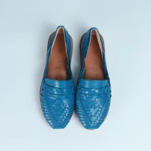 Denim Blue Leather Isabel Loafer