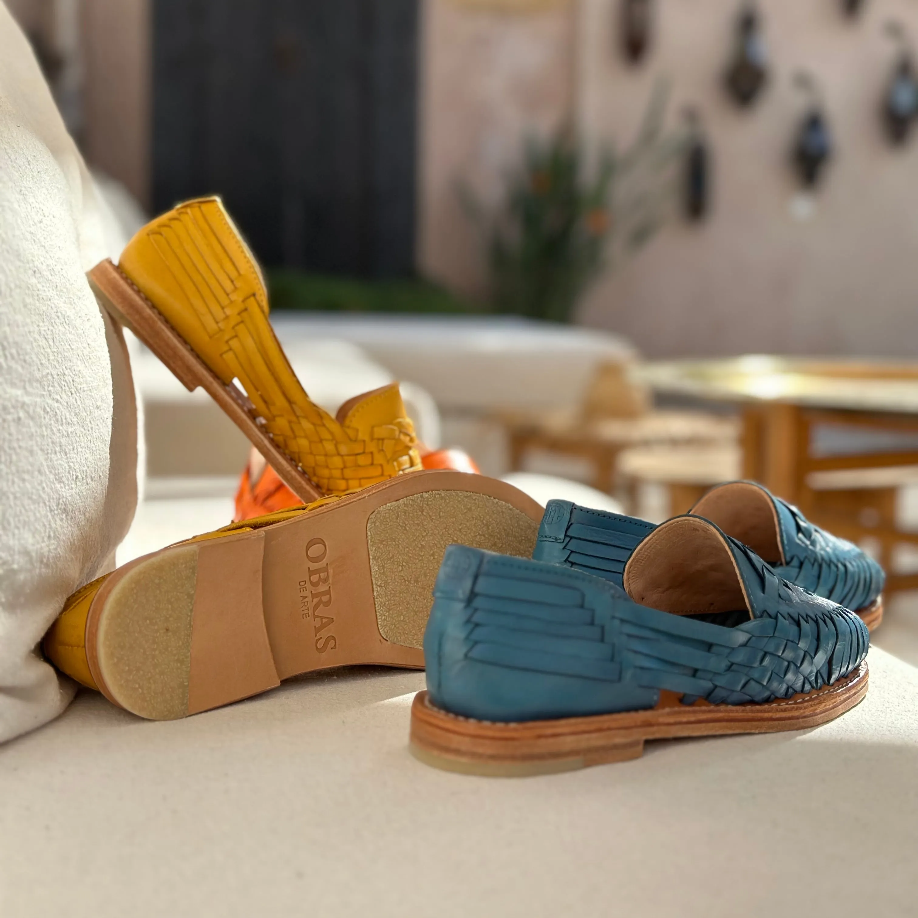 Denim Blue Leather Isabel Loafer