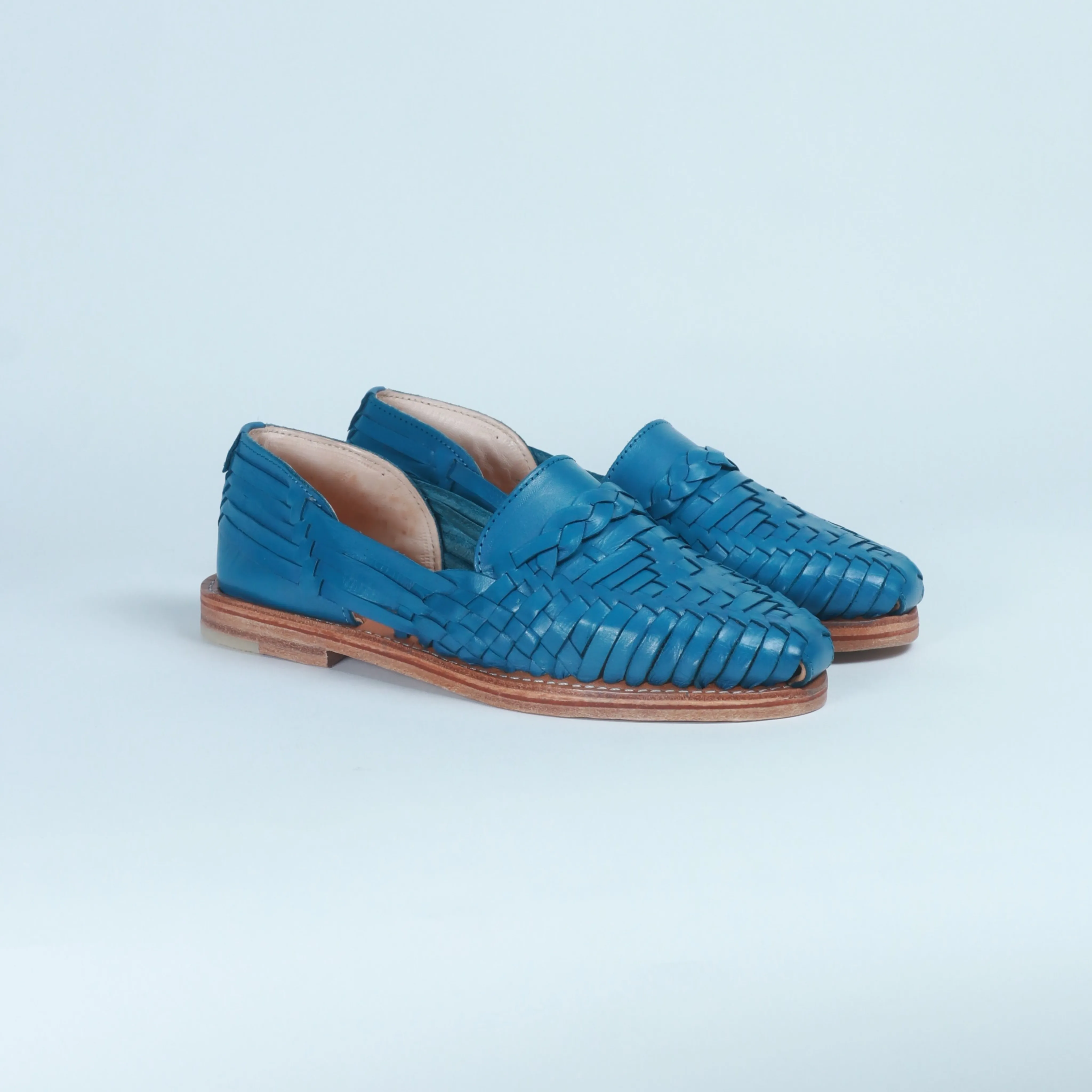 Denim Blue Leather Isabel Loafer