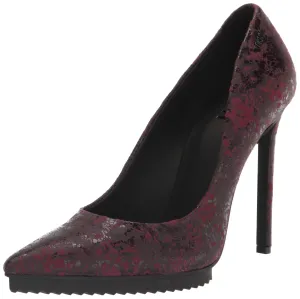 DKNY Women's Carisa Pointed Toe Pump, Bordeaux, 6.5